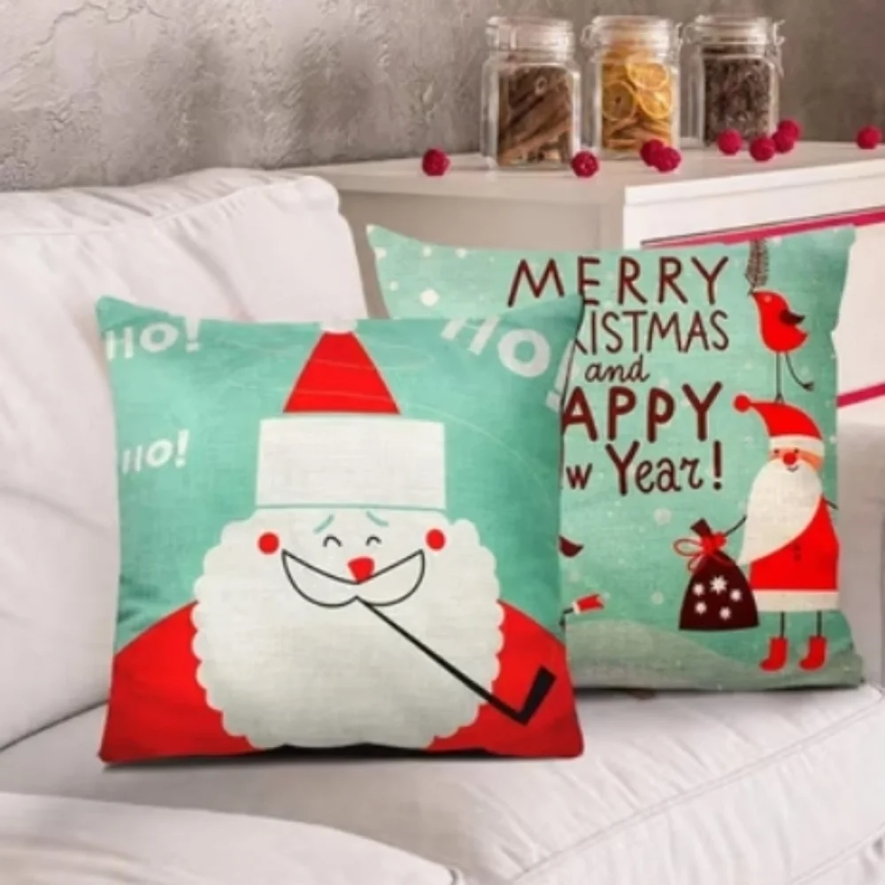 🎯🎯 SALE 🎯🎯 NWT  Santa Xmas Set of 2 Pillow Cases